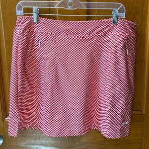 Slazenger Women’s Wicking Stretch Red & White Checkered Skort Size Medium